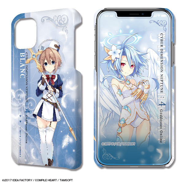 『四女神オンライン CYBER DIMENSION NEPTUNE』デザジャケット iPhone 12/12 Proケース&保護シート デザイン03(ブラン)